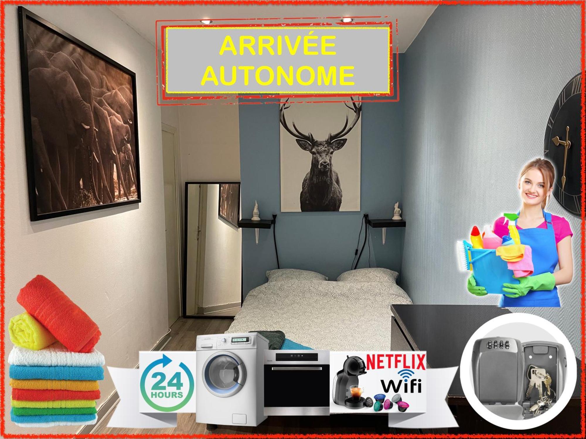 010 Chic & Cosy F1 29M2 Hypercentre Wifi Smart Tv Netflix Appartement Saint-Etienne  Buitenkant foto